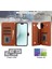 iPhone 16 Plus Leather Flip Magnetic Clasp Kickstand Heavy Duty Protective Wallet Phone Case With Card Holder Crossbody Long Wrist Strap (Yurt Dışından) 5