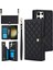 Samsung Galaxy S23 Ultra Leather Flip Magnetic Clasp Kickstand Heavy Duty Protective Wallet Phone Case With Card Holder Crossbody Long Wrist Strap (Yurt Dışından) 1