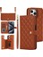 iPhone 13 Pro Max Leather Flip Magnetic Clasp Kickstand Heavy Duty Protective Wallet Phone Case With Card Holder Crossbody Long Wrist Strap (Yurt Dışından) 1
