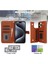 iPhone 13 Pro Max Leather Flip Magnetic Clasp Kickstand Heavy Duty Protective Wallet Phone Case With Card Holder Crossbody Long Wrist Strap (Yurt Dışından) 4