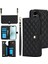 iPhone 16 Leather Flip Magnetic Clasp Kickstand Heavy Duty Protective Wallet Phone Case With Card Holder Crossbody Long Wrist Strap (Yurt Dışından) 1