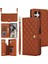 Samsung Galaxy S24 Ultra Leather Flip Magnetic Clasp Kickstand Heavy Duty Protective Wallet Phone Case With Card Holder Crossbody Long Wrist Strap (Yurt Dışından) 1