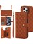 iPhone 12 Pro Max Leather Flip Magnetic Clasp Kickstand Heavy Duty Protective Wallet Phone Case With Card Holder Crossbody Long Wrist Strap (Yurt Dışından) 1
