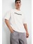 %100 Pamuk Loose Fit Rahat Kesim Bisiklet Yaka Baskılı Kısa Kollu Tişört F5731AX25AU 1