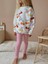 Kiraz Baskılı Uzun Kollu Taytlı Kız Çocuk Alt Üst Takım 2