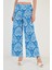 Desenli Beli Lastikli Bol Paça Pantolon Bayan Pantolon 5869018 2