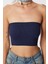 Straplez Fitilli Örme Büstiyer LUB0218 Lacivert 3