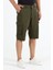 Erkek Kargo Cepli Diz Altı Uzun Şort Renk Bermuda Kapri 1