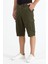 Erkek Kargo Cepli Diz Altı Uzun Şort Renk Bermuda Kapri 3