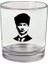 Atatürk Baskılı Viski Bardağı - Atatürklü Bardak 1