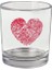 Kalp Baskılı Viski Bardağı - Kalpli Bardak 1