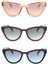 3lü Avantaj Seti Kadın UV400 Koruma Cat Eyes Güneş Gözlüğü 23028 2