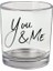 You Me Yazılı Viski Bardağı - Yazılı Bardak 1