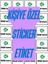 Kişiye Özel Sticker Etiket - Yapışkanlı Etiket - Kendin Tasarla Sticker 1