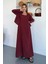 Ciela Kadın Askılı Bolero Maxi Bordo Elbise Takım – Yazlık Modal Rahatlık ve Zarif Şıklık 1
