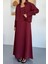 Ciela Kadın Askılı Bolero Maxi Bordo Elbise Takım – Yazlık Modal Rahatlık ve Zarif Şıklık 2