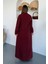 Ciela Kadın Askılı Bolero Maxi Bordo Elbise Takım – Yazlık Modal Rahatlık ve Zarif Şıklık 6