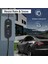 5-Metre Araç Elektrikli Şarj Kablosu Tip 2, 8A~16A Araç Akü Kabloları Tip 2, Ev Şarj Kablosu 3,68KW ile LED Dijital Ekranlı Kontrollü, Avrupa Standardı Araç Şarj Kablosu Iec 62196-2 (Siyah) 5