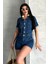 Kısa Şortlu Salopet Koyu Mavi - 27295 3