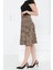 Desenli Mini Boy Etek Vizon - 27236 3