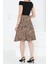 Desenli Mini Boy Etek Vizon - 27236 5