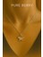 Zirkon Taşlı Minimal Kelebek Gold Çelik Kolye 1