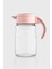 Spiro 1700 ml Pastel Pembe Kapaklı Cam Sürahi 111031 1