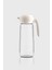 Daisy 1500 ml Bej Kapaklı Gravürlü Cam Sürahi 111023 1