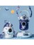 850ML Astronot Karikatür Paslanmaz Çelik Taşınabilir Kayışlı Su Şişesi (Yurt Dışından) 2
