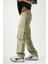 Erkek Haki Kargo Cep Baggy Pantolon 3