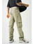 Erkek Haki Kargo Cep Baggy Pantolon 4