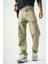 Erkek Haki Kargo Cep Baggy Pantolon 5