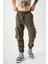 Kahverengi Kargo Cepli Jogger Pantolon 1