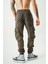 Kahverengi Kargo Cepli Jogger Pantolon 3