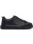 Erkek Siyah Bağcıklı Kalın Tabanlı Deri Sneaker 25WFD675014 1