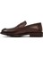 Erkek Kahverengi Deri Klasik Loafer 25WFD750518 2