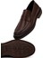 Erkek Kahverengi Deri Klasik Loafer 25WFD750518 10