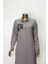 1549 Önden Düğmeli Gögüs Taş Detaylı Uzun Tunik Qys Uzun Tunik #24-04# 1549 1