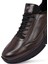 Erkek Kahverengi Bağcıklı Deri Casual Sneaker 25WFD650014 8