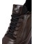 Erkek Kahverengi Bağcıklı Deri Casual Sneaker 25WFD650014 9