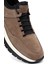 Erkek Vizon Bağcıklı Nubuk Deri Casual Sneaker 25WFD6417V3 9