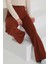 Şerit Detaylı Spor Pantolon Kahve - 27084 2
