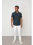 Navy Blue Regular Fit Kısa Kol Erkek Gömlek E1004 5