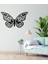 Desenli Kelebek Tasarımlı Hayvan Figürlü Metal Dekoratif Modern Duvar Tablosu Ev ve Ofis Için 3