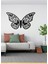 Desenli Kelebek Tasarımlı Hayvan Figürlü Metal Dekoratif Modern Duvar Tablosu Ev ve Ofis Için 4