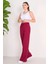 Beli Lastikli Pantolon Bordo - 27074 1