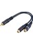 2 Dişi 1 Erkek Rca Anfi Kablosu 15 cm – Profesyonel Ses Çoğaltıcı 1