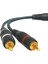 1 Dişi 2 Erkek Rca Anfi Kablosu 15 cm – Yüksek Kalite Ses Dağıtımı 5