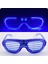 Mavi LED Işıklı Parti Gözlüğü - Neon 3 Modlu 4