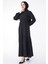 Beli Bağcıklı Elbise Siyah - 27303 1
